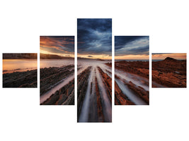 5-piece-canvas-print-zumaia-flysch-vi