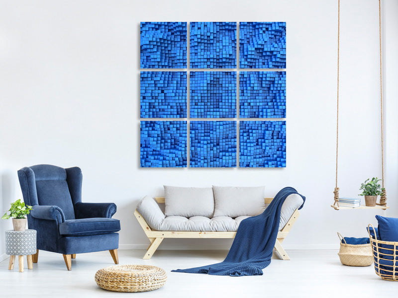 9-piece-canvas-print-3d-mosaic