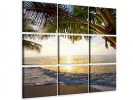 9-piece-canvas-print-beach-view