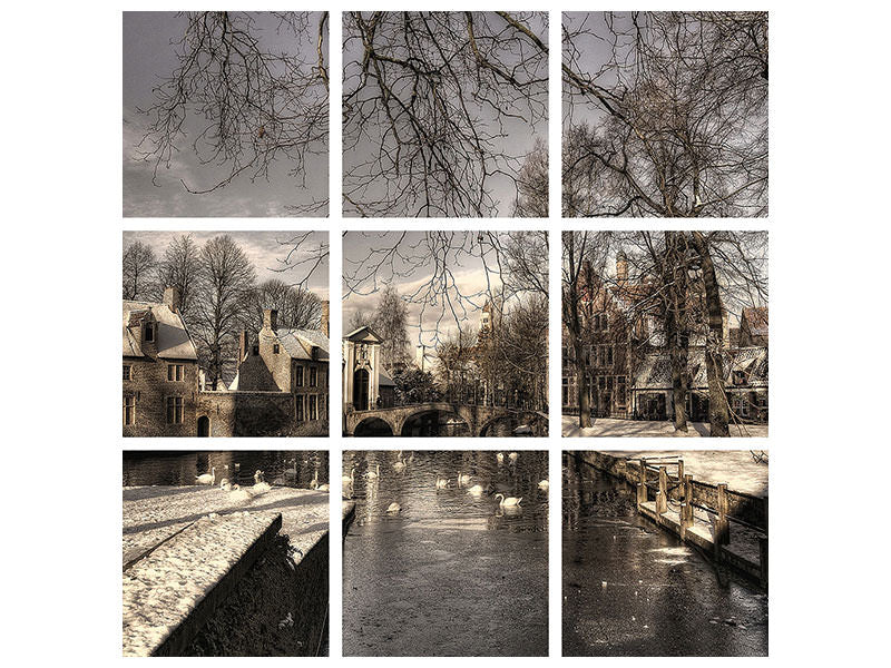 9-piece-canvas-print-bruges-in-christmas-dress