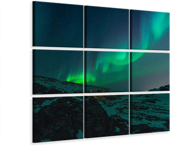 9-piece-canvas-print-fascination-northern-lights