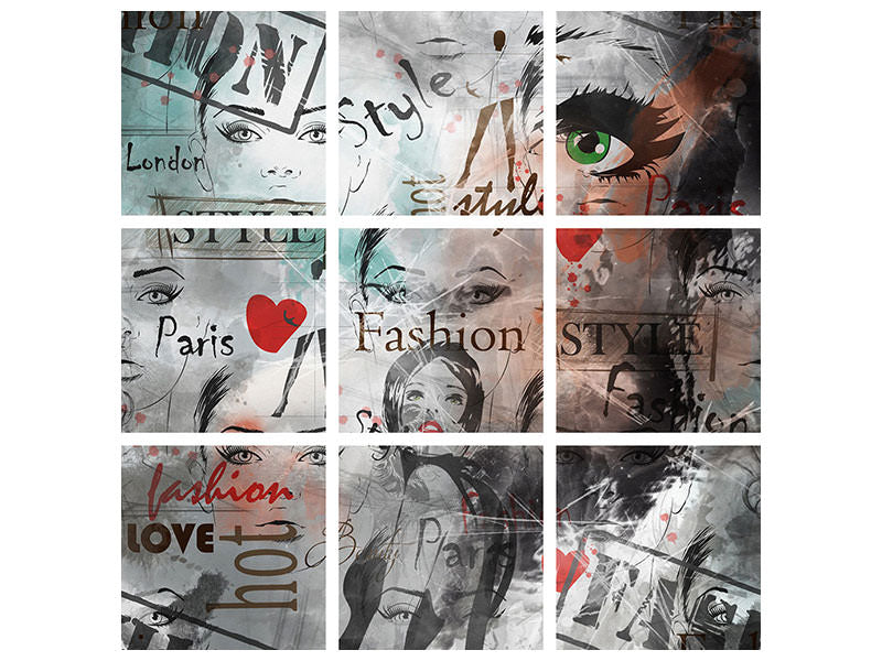 9-piece-canvas-print-i-love-paris