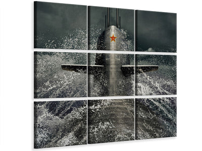 9-piece-canvas-print-submarine