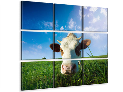 9-piece-canvas-print-the-cow