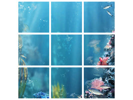 9-piece-canvas-print-underwater