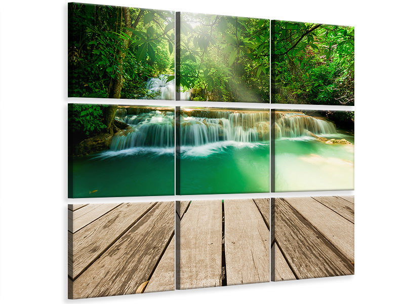 9-piece-canvas-print-waterfall-thailand