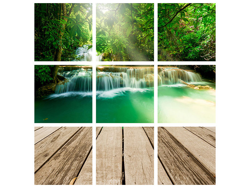 9-piece-canvas-print-waterfall-thailand