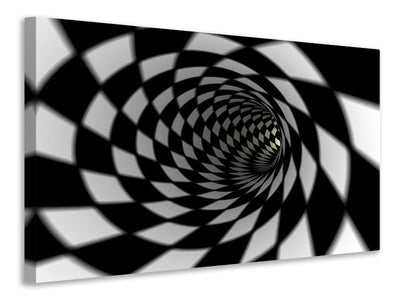 canvas-print-abstract-tunnel-black-white