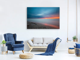 canvas-print-beach-in-the-sunset