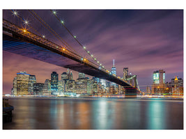 canvas-print-brooklyn-bridge-at-night-ii