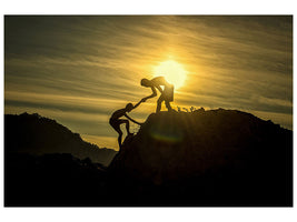 canvas-print-climbing-in-the-mountains