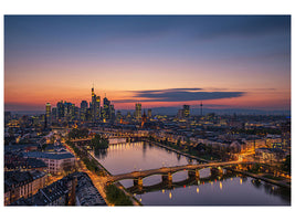 canvas-print-frankfurt-skyline-at-sunset