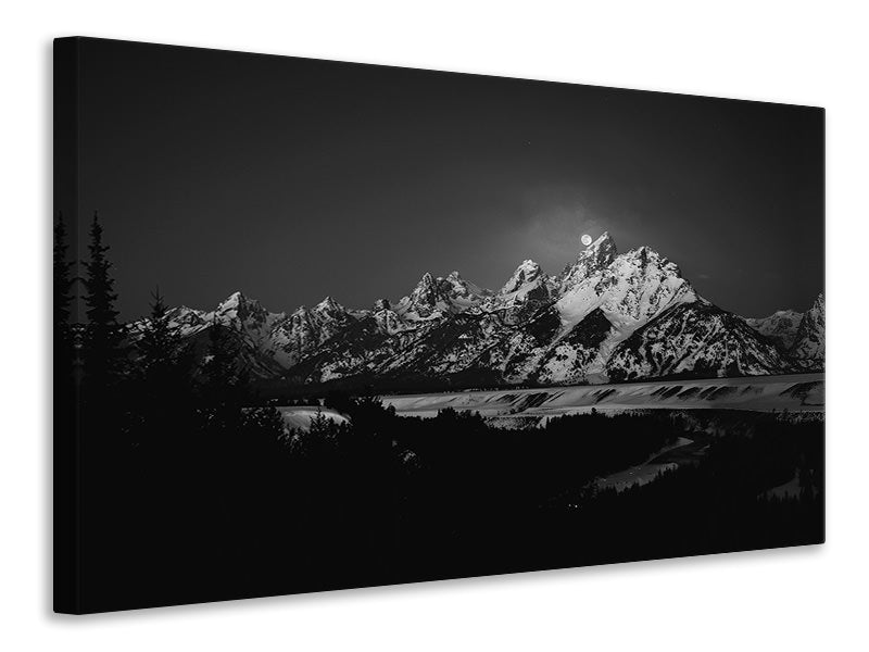 canvas-print-full-moon-sets-in-the-teton-mountain-range