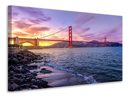 canvas-print-golden-gate-in-the-evening