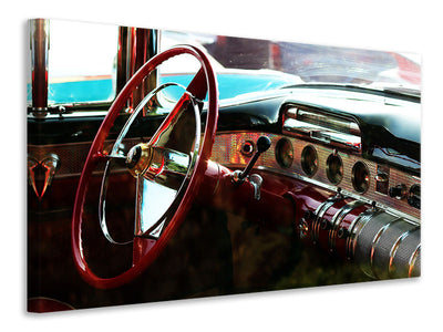 canvas-print-interior-of-a-vintage-car