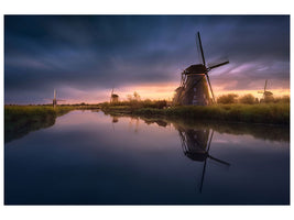 canvas-print-kinderdijk-windmills