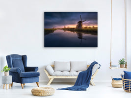 canvas-print-kinderdijk-windmills