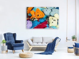 canvas-print-knitted-teddies