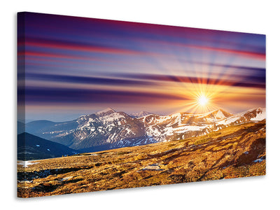 canvas-print-majestic-sunset-at-the-mountain