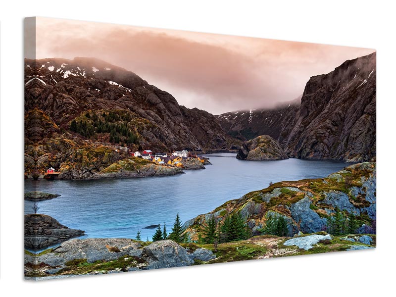 canvas-print-norwegian-village-x