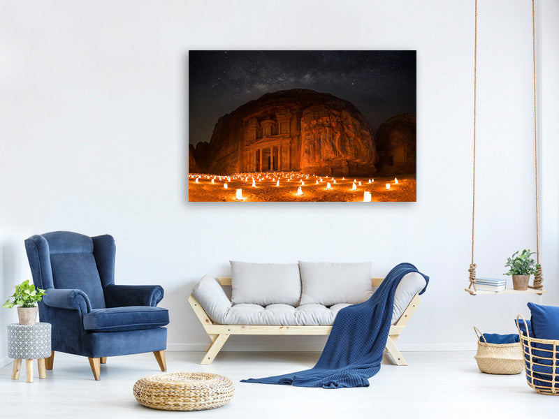 canvas-print-petra-by-night