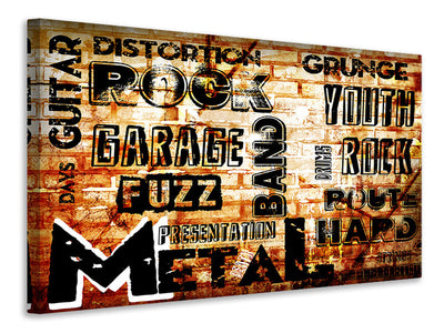 canvas-print-rock-in-grunge-style