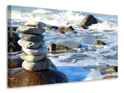 canvas-print-stone-pile-at-the-sea