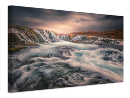 canvas-print-sunset-at-bruarfoss-x