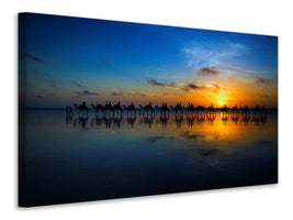 canvas-print-sunset-camel-ride