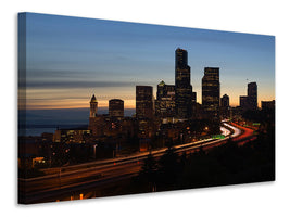 canvas-print-sunset-in-seattle