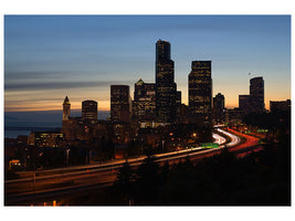 canvas-print-sunset-in-seattle