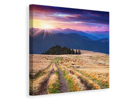 canvas-print-sunset-in-the-mountain-scenery