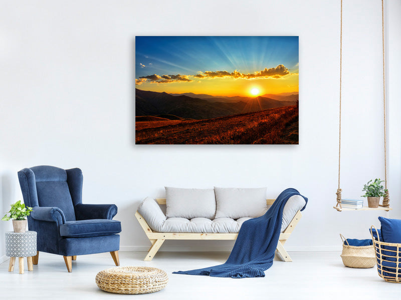 canvas-print-sunset-in-the-world-of-mountains