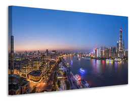 canvas-print-the-blue-hour-in-shanghai