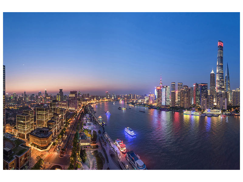 canvas-print-the-blue-hour-in-shanghai