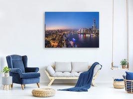 canvas-print-the-blue-hour-in-shanghai