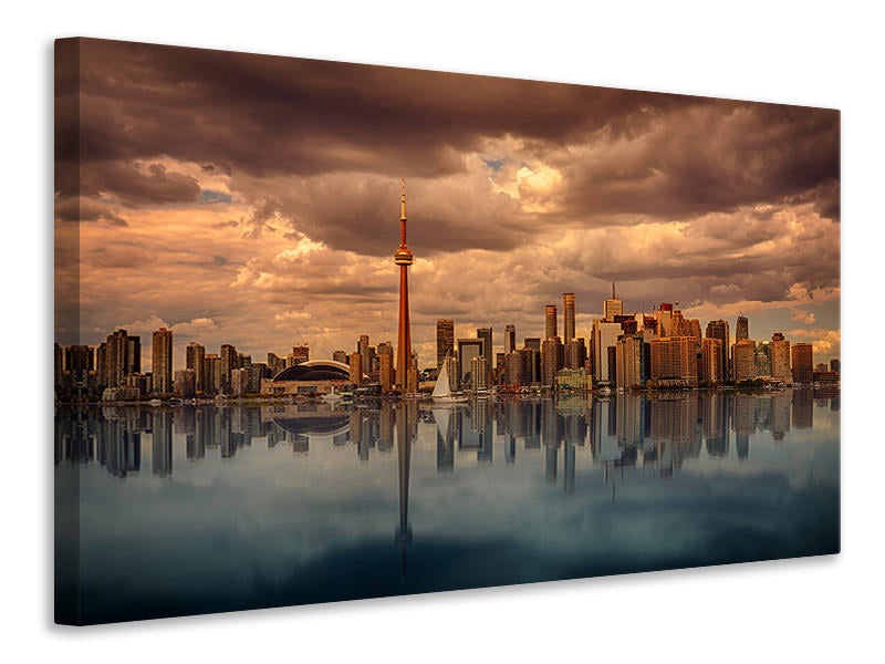 canvas-print-toronto-at-dusk