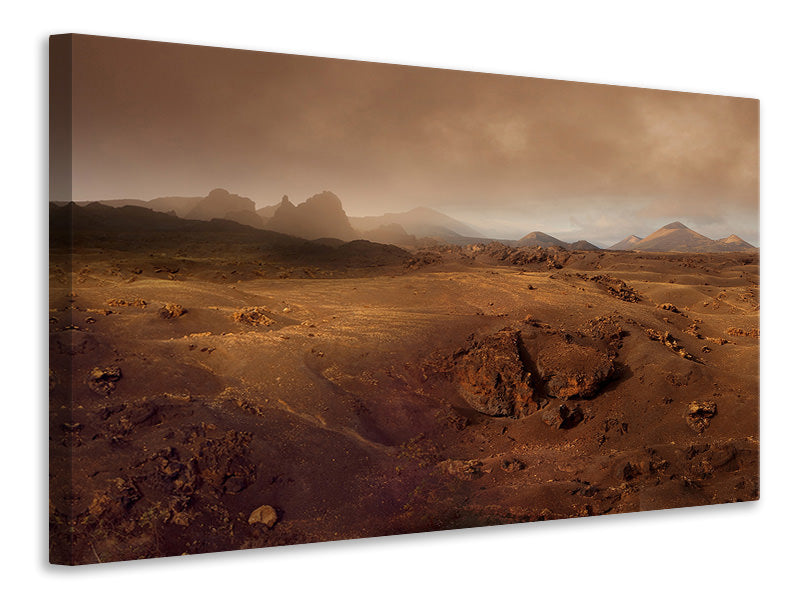 canvas-print-volcanic-landscape-in-the-morning-fog