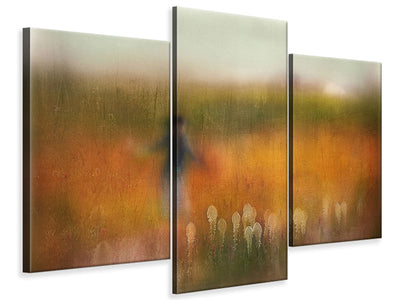 modern-3-piece-canvas-print-a-girl-and-bear-grass