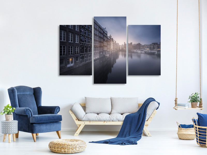 modern-3-piece-canvas-print-amsterdam-morning-iii