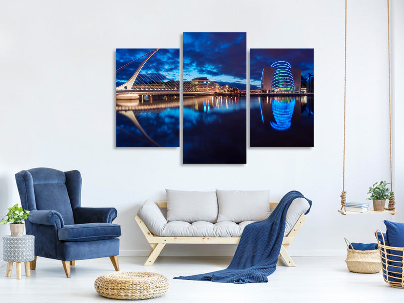 modern-3-piece-canvas-print-dublin-samuel-beckett-bridge