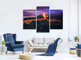 modern-3-piece-canvas-print-fire-at-blue-hour