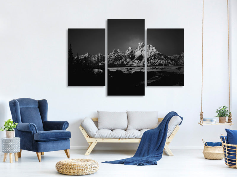 modern-3-piece-canvas-print-full-moon-sets-in-the-teton-mountain-range