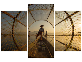 modern-3-piece-canvas-print-inle-fisherman