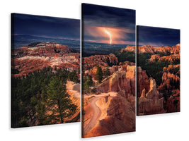 modern-3-piece-canvas-print-lightning-over-bryce-canyon