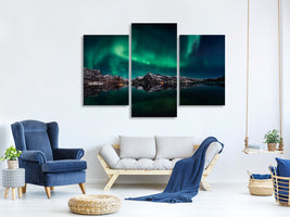 modern-3-piece-canvas-print-lofoten-aurora-reflection