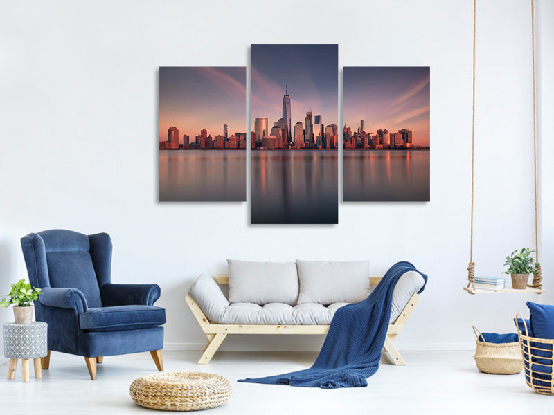 modern-3-piece-canvas-print-lower-manhattan-at-dusk