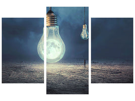 modern-3-piece-canvas-print-moon-lamp