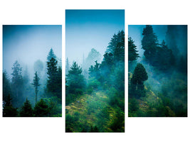 modern-3-piece-canvas-print-mysterious-forest-ii