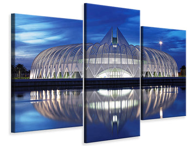 modern-3-piece-canvas-print-polytechnic-university-of-florida-at-night